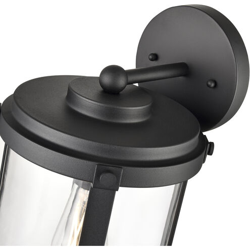 Pennfield 1 Light 16.8 inch Textured Black Outdoor Wall Sconce